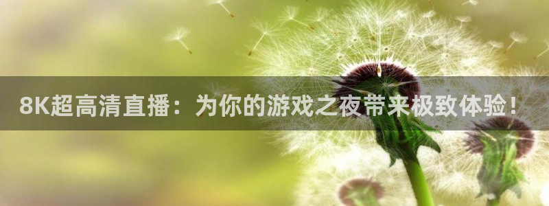 8K超高清直播：为你的游戏之夜带来极致体验！