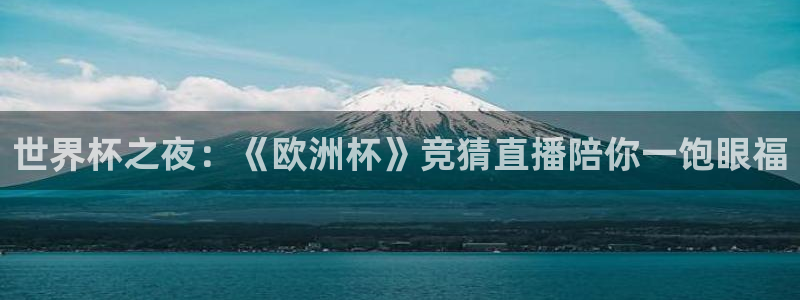 世界杯之夜：《欧洲杯》竞猜直播陪你一饱眼福